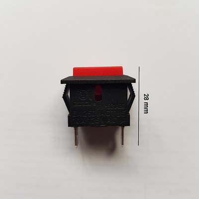 Wippschalter eckig schwarz Gaspedal Schalter 2-polig